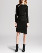 Halston Heritage Dress - Side Pleat Hardware - Lyst