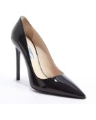 Prada Black Patent Leather Pointed Toe Pumps - Lyst