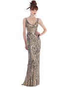 Theia Sleeveless Beaded Gown - Lyst