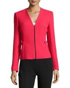 Lafayette 148 New York Betha Riche Crepe Jacket - Lyst