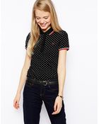 Fred Perry Polka Dot Polo Shirt - Lyst