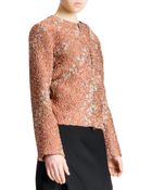 Jil Sander Confetti Floral Boucle Zip Jacket - Lyst