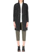 French Connection Firenze Flocked Coat - Lyst