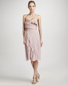 J. Mendel Lace-Detail Wrap Dress - Lyst