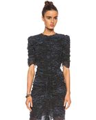 Isabel Marant Carley Printed Silk Georgette Top - Lyst