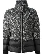 Moncler Gamme Rouge Contrast Printed Padded Coat - Lyst