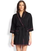 Josie Essential Short Robe - Lyst