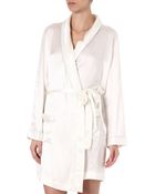 Bodas Silk Short Robe - Lyst