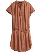 H&M Satin Dress - Lyst
