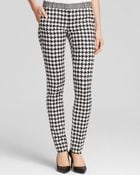 MICHAEL Michael Kors Houndstooth Skinny Pants - Lyst