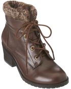 Nine West Finnley Lace-Up Booties - Lyst