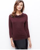 Ann Taylor Merino Wool Cowl Neck Sweater - Lyst