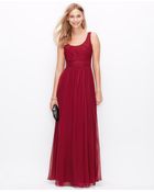 Ann Taylor Petite Silk Georgette Sleeveless Gown - Lyst