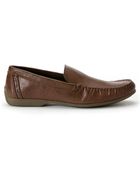 Calvin Klein Ari Leather Moctoe Loafers - Lyst