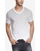 Express Star Print V-Neck Tee - Lyst