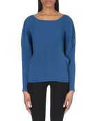 Issey Miyake Pleated Cocoon Top - Lyst