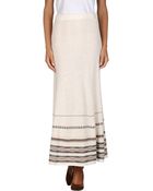 Stefanel Long Skirt - Lyst