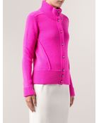 Bouchra Jarrar Button Cardigan - Lyst