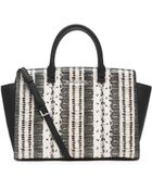 Michael Kors Michael Large Selma Topzip Satchel - Lyst