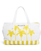 Wildfox Bel Air Palms Canvas Beach Bag - Lyst