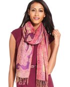 Collection Xiix Paisley Shimmer Wrap - Lyst