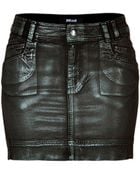 Just Cavalli Stretch Cotton Laminated Mini-Skirt - Lyst