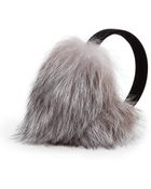 Sofia Cashmere Fox Fur Earmuffs - Lyst