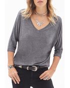 Forever 21 V-Neck Dolman Top - Lyst
