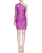 Emilio Pucci Guipure Lace One Shoulder Dress - Lyst