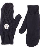 Moncler Cableknit Mittens - Lyst