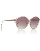 Linda Farrow Round-Frame Acetate Sunglasses - Lyst