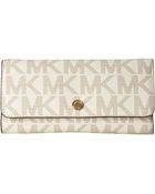 MICHAEL Michael Kors Mk Sig Saffiano Wallet On A Chain - Lyst