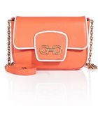 Ferragamo Leather Paris Mini Shoulder Bag - Lyst