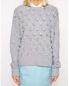 Antipodium Bear Hug Pom Pom Pullover - Lyst