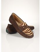 Lauren by Ralph Lauren Zebra-Print Camila Loafer - Lyst