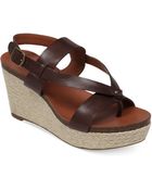 Lucky Brand Womens Naturale Platform Wedge Sandals - Lyst