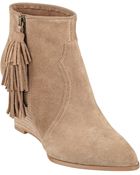 Nine West Retrolook Suede Booties - Lyst