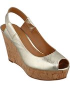 Nine West Cantalope Slingback Wedge Sandals - Lyst