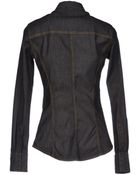 Aglini Denim Shirt - Lyst
