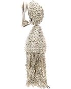 Oscar de la Renta Short Chain Tassel Earrings - Lyst