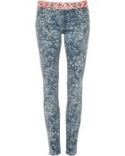Mother The Looker Printed Skinny Jeans - Lyst