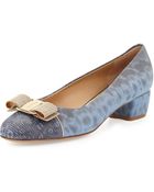 Salvatore Ferragamo Vara Bow Pump - Lyst
