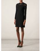 Valentino Butterfly Cut Out Sweater Dress - Lyst
