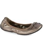 Me Too Halle Metallic Leather Ballet Flats - Lyst