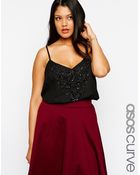 Asos Curve Exclusive Embellished Cami Top - Lyst