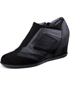 DKNY Chada Suede Wedge Sneaker - Lyst
