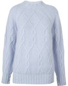 Whistles Turtleneck Cable Knit - Lyst