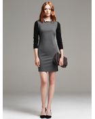 Banana Republic Colorblock Ponte Dress - Lyst