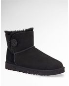 Ugg Mini Bailey Button Sheepskin Boots - Lyst