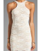Donna Mizani Passion Cut Out Dress in Ivory - Lyst